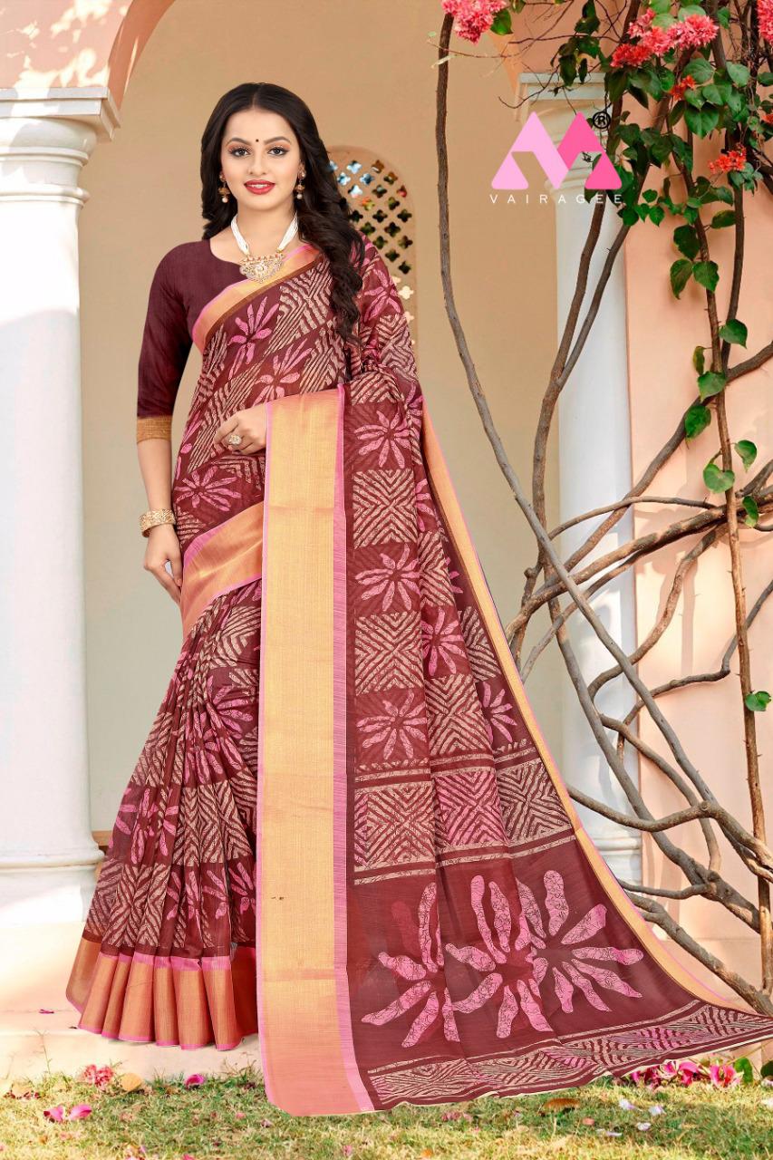 Shibori Latest Fancy Regular Wear Cotton Linen Saree Collection